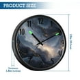 thumbnail image 3 of RMDQTR 12 Inch Sound-Activated LED Night Light Wall Clock Silent Sweep Movement Acrylic Face Battery-Operated for Bedroom/Living Room/School / Quicksand and Stars, 3 of 8