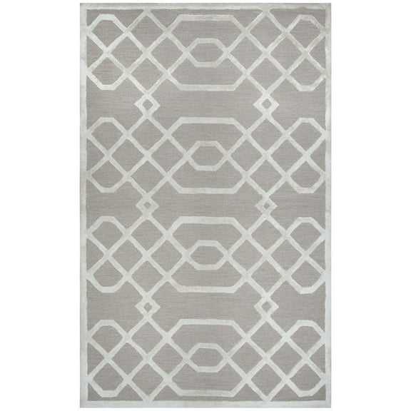 Rizzy Rugs Monroe Area Rug ME316A Beige Crosses Angled 8' x 10' Rectangle