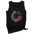 thumbnail image 3 of OAVQHLG3B 4th of July Outfits for Women American Flag T Shirt O-Neck Sleeveless Patriotic Shirts Flag Print Tank Tops Shirts, 3 of 4