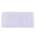 thumbnail image 2 of Table Skirt Pleated Ruffle Tablecloth For Wedding Birthday Party Baby Shower Table Decoration, 2 of 9