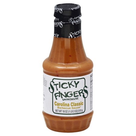 Sticky Fingers Carolina Classic Barbecue Sauce, 18 (Best Carolina Vinegar Bbq Sauce Recipe)