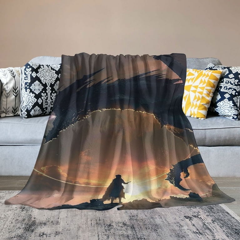 Medieval Magic Wizard Fantasy Mythical Super Soft Bedding Throw