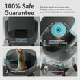 thumbnail image 6 of CATLINK Open Self Cleaning Litter Box for Multiple Cats, 5GHz Automatic Litter Box Health Monitor, Large XL Kitty Size, Odor Control, Indoor, with Litter Bags, 6 of 14