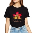 thumbnail image 2 of T-shirt for Mens Womens Tree of The Autumn Cute Scene I Love Autumn Cute Graphic Top Shirt Black 4X-Large, 2 of 5