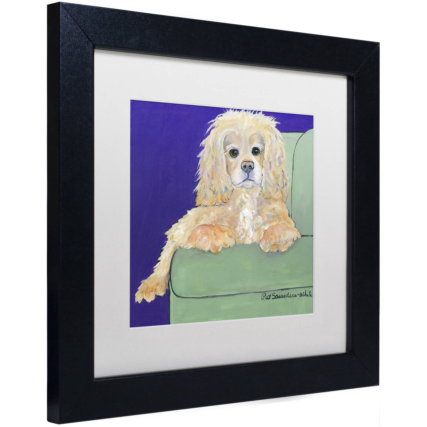 Trademark Fine Art "Betty Boop" Canvas Art by Pat Saunders-White, White Matte, Black Frame