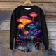 thumbnail image 1 of Xuyuer Spring Summer Printed Sweatshirt Women Casual Hoodless Long Sleeve Printed Flowers Shirts Autumn Pullover Warm Sweatshirt, 1 of 5