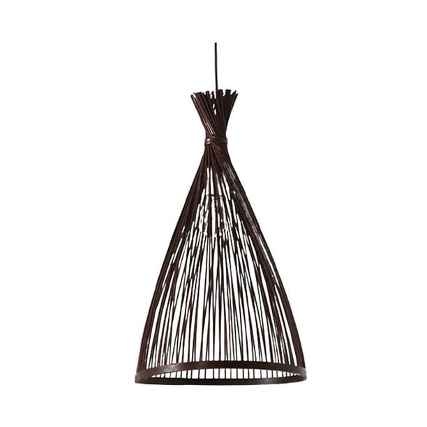 Lámpara Colgante de Techo Yuyangstore Candelabro de Bambú