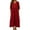 Red1, variant on LIaqionyy Long Sleeve Midi Dresses for Women Casual V Neck Flowy Fall Winter Comfortable Dress with Pockets