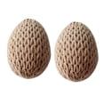 thumbnail image 2 of Adornos de huevos de Pascua tejidos a mano | Decoraciones de huevos de punto rellenos de espuma para la búsqueda de huevos de Pascua | Forma ovalada de textura suave, 2 of 6