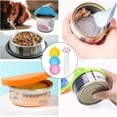 thumbnail image 3 of 4 Pcs Pet Food Can Covers Pet Can Opener, Silicone Can Lids for Dog and Cat Food, Spoons for Wet Food, Universal Size,One fit 3 Standard Size Food Cans, 3 of 7