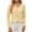 Yellow, variant on JIUKE Womens V Neck Long Sleeve Eyelet Tops Dressy Business Casual Work Shirts Summer Blouse S-XXL Size XL