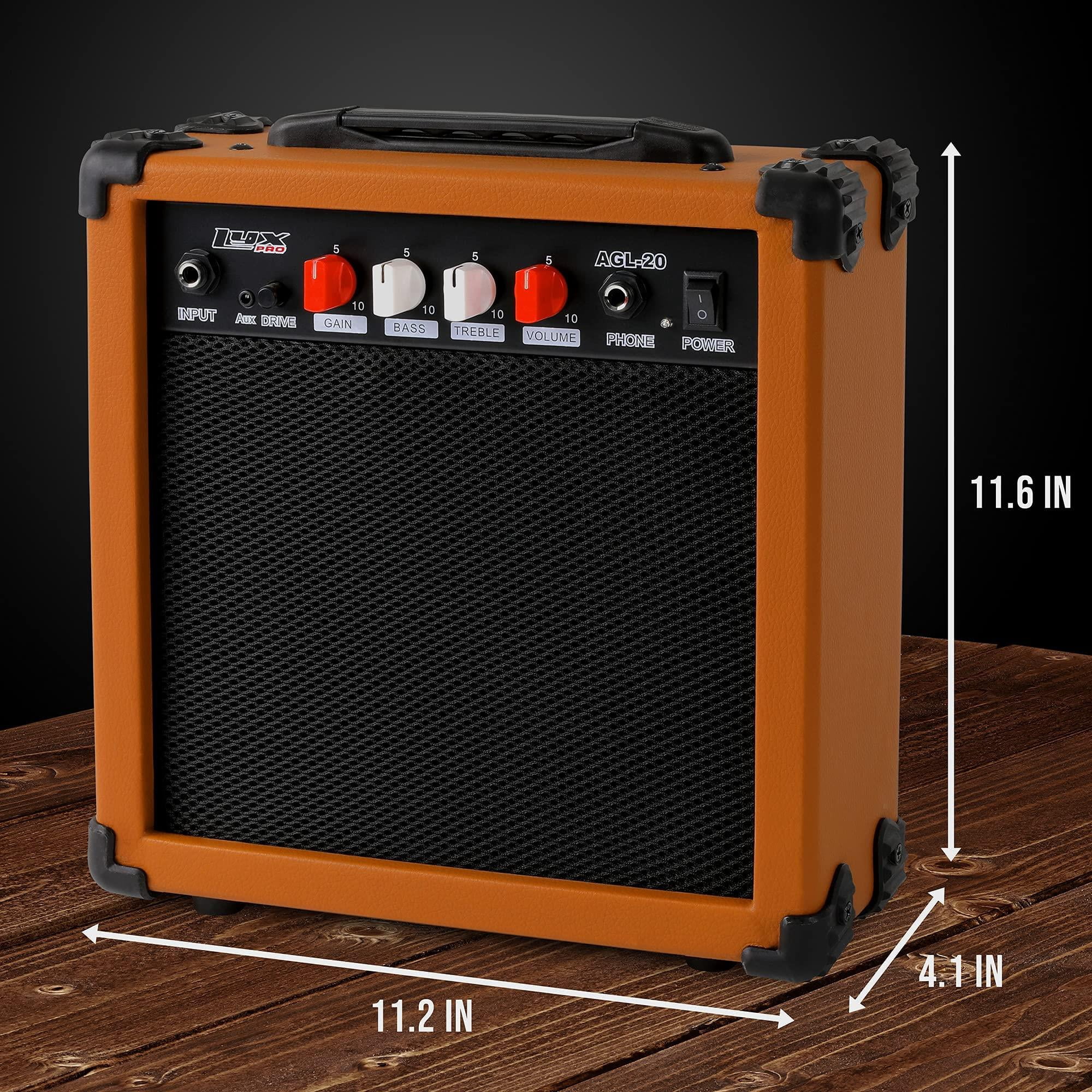 LyxPro 20W Guitar Amplifier with Built-in Speaker & Headphone Jack