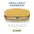 thumbnail image 3 of Kent MS23D Finest Men's Military Style Hair Brush - Satin and Beechwood Travel Size Base, Soft Pure White Natural Boar Bristle Ideal for Fine or Thinning Hair and Sensitive Scalps, 3 of 6
