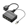 thumbnail image 3 of Divisor Ethernet RJ 45 Sunnimix Adaptador de 1 a 3 Puertos para Cat5 5E Cat6 1000Mbps, 3 of 8