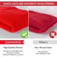 thumbnail image 3 of Juananiug Gorro De Papá Noel Para Niños: Gorro De Navidad Para Niños Pequeños, Piel Clásica Extra Gruesa Para Navidad, Año Nuevo, Suministros Festivos Para Fiestas Navideñas, 3 of 5