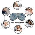 thumbnail image 7 of Goofa Underwater Animals and Flowers Printed Sleep Eye Mask for Men Women, Zero Eye Pressure Sleeping Mask, Light Blocking Night Blindfold, Soft Eye Shade Cover, 7 of 7