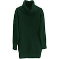 thumbnail image 2 of Women's Loose Oversize Turtleneck Wool Long Pullover Sweater Dress, 2 of 5