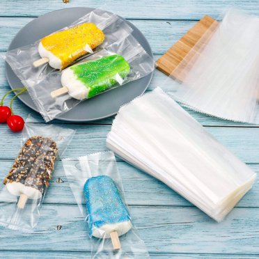 150 Disposable Popsicle Bags With Reusable Sleeves - DIY Frozen Treat Maker Kit
