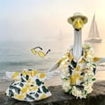 thumbnail image 3 of Gooses Clothes Yard Accent for Large White Holiday Decoration, Bunny Ear Easter Outfit for 23in Porch Goose, Cute Spring Attire for Lawn and Garden, Removable Fabric with Bow Tie, 3 of 7