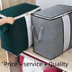 thumbnail image 2 of Bolsa de almacenamiento plegable para ropa, bolsa organizadora, bolsa para polvo, caja de almacenamiento suave, extra grande, no tejida, 2 of 4