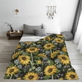thumbnail image 5 of Sikiie Sunflowers Ultra-Soft Micro flannel Blanket Luxury All Seasons Warm Blanket for Bedding Sofa and Travel (4 sizes)-80"x60", 5 of 7