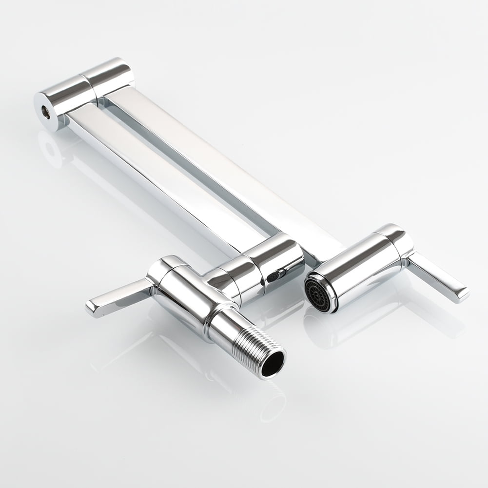 Kepooman Foldable Bathroom Faucet, Wall Mount Bathroom Kitchen Sink Brushed Sink Faucet, Chrome Kepooman Foldable Bathroom Faucet, Wall Mount Bathroom Kitchen Sink Brushed Sink Faucet, Chrome