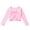 Pink, variant on YEAHDOR Kids Toddlers Girls Ruffled Ballet Dance Cardigan Long Sleeve Knot Wrap Tops