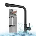 thumbnail image 2 of 360°Swivel Pull Out Kitchen Faucets with 2 Spray Modes Bathroom Sink Faucets Pull Down Sprayer Ceramic Valve Basin Water Tap with Cold & Hot Water Inlet Pipes, 2 of 8