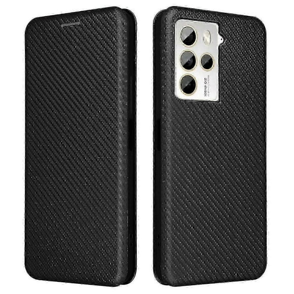 Housse de Béquille pour HTC U23 Pro 5G avec Fibre de Carbone et Fente pour Carte