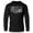 Silver On Black, variant on GYMISH Too Fit To Quit Lightweight Long Sleeve Hooded T-Shirt for Men – Funny Gym Hoodie, Athletic Workout Shirt for Lifters & Fitness Lovers
