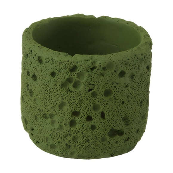 Langgg Rock Grain Plant Stand Adds Beauty And Elegance To Living Place Herbs Stone Volcanic Rock Grain olive green