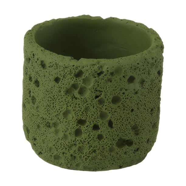 Yuarrent El soporte para plantas de grano de roca agrega belleza y elegancia al lugar de vida Hierbas Piedra Grano de roca volcánica Jardín y Patio verde oliva