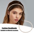 thumbnail image 3 of Unique Bargains 1pc Faux Crystal Hair Hoop Women Hairband Hair Accessories 0.20 Inch Wide Light Pink, 3 of 7