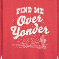 thumbnail image 2 of Instant Message - Find Me Over Yonder - Women's Lightweight French Terry Pullover, 2 of 6