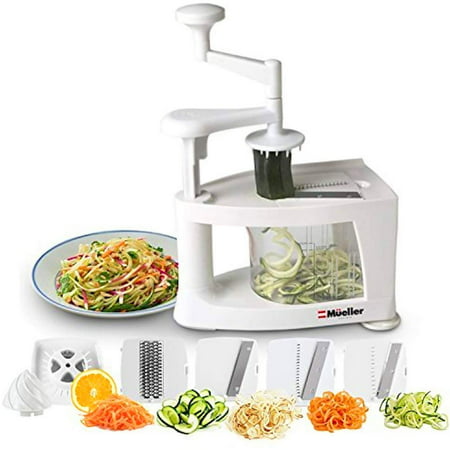 Vegetable Pasta Maker and Spiral-Ultra Multi-Blade Spiralizer Heavy Duty Salad Utensil 8 into 1 Spiral Slicer Mandoline Slicer for Low Carb/Paleo/Gluten-Free