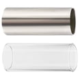 thumbnail image 2 of 2pcs Guitar Sliders Glass Stainless Steel Tube Slide Bass String Sliders for Musician Student, 2 of 8
