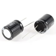 Unique Bargains 2pcs 47uF 400V 22x18mm Radial Lead Electrolytic Capacitors Black