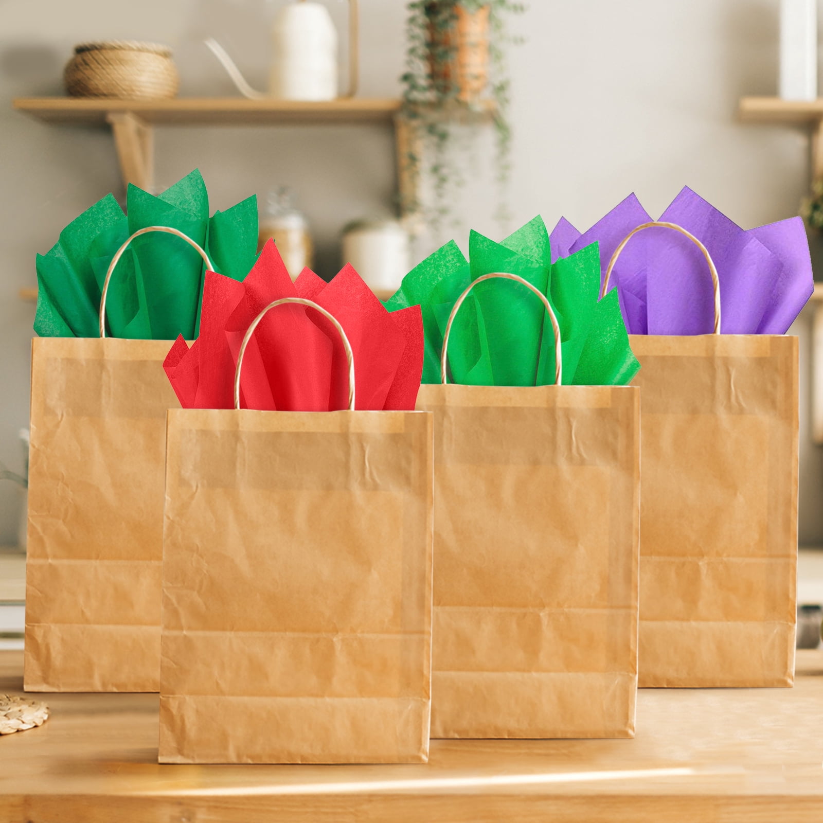 Naler Craft Tissue Paper Bulk, 20" x 24" 60 Sheets 12 Colors Rainbow Wrapping Tissue Paper for Gift Bags, Bouquets Wrapping, Birthday, Wedding, Party Decor