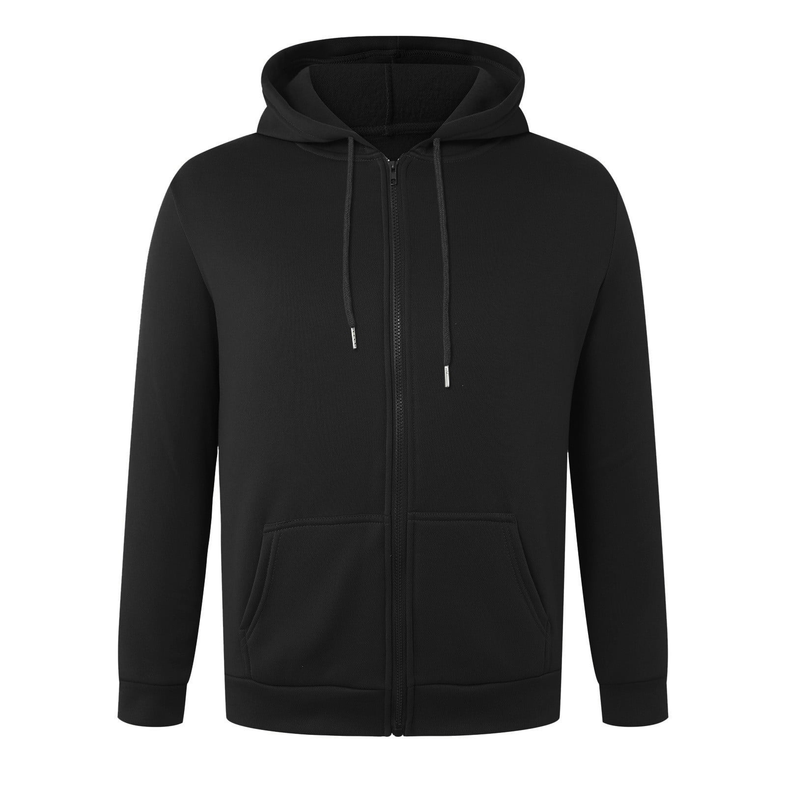 NIEWTR Hoodie Jacket - Men's Solid Color Cotton Lightweight Zip Up