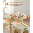 thumbnail image 4 of Condominio Cat Tree Feandrea de varios niveles con rampa de 96 cm, color beige, 4 of 9