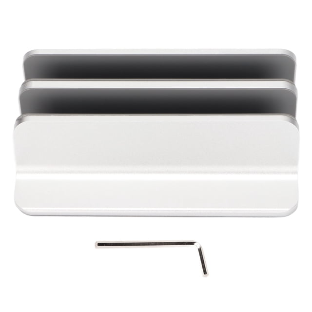 Soporte para portátil Vertical con 2 ranuras, soporte ajustable de aleación de aluminio para ordenador portátil, para el hogar, oficina, escritorio, tableta y portátil