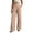 Khaki, variant on Guluxicc Womens High Waisted Wide Leg Pants Button Front Casual Trousers with Pockets Solid Color Pants for Work Casual and Business