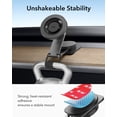 thumbnail image 3 of ESR Magnetic Car Mount Compatible with iPhone 17e/Air/17-12, S26/S25 & Pixel 10, Tesla Touchscreen & Dashboard/Air Vent Holder with 2 Metal Rings, Charging Not Supported, 3 of 8