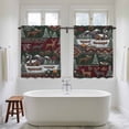 thumbnail image 4 of Western Boho Kitchen Curtains 54 Inch Length, Farmhouse Country Rustic Chic Wild Nature Cabin Deer Tiers Curtains for Bathroom Bedroom Cafe, Light Filtering Window Treatment Drapes 2 Panels 42"Wx54"L, 4 of 8