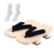 thumbnail image 2 of Zuecos de madera japoneses, zapatillas, zapatos de interior y exterior, tradicionales con calcetines Tabi, zapatos japoneses, sandalias para viajes en Blanco Fernando  Zapatillas tipo zueco, 2 of 8