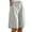 AAB27-Black, variant on Womens Shorts Knee Length Summer Striped Wide Leg High Elastic Waist Bermuda Shorts With Pocket Loose Fit Beach Capri Pants Coffee 3XL