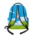 thumbnail image 3 of Xixirimido 17" Multi Pockets Kids Backpack for Boys Lightweight School Bag Girls Large Bookbag for Elementary Middle School Students, Cartoon Poodle Pilot Airplane Print, 3 of 8
