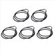 thumbnail image 1 of 5piezas 25,5 Pulgadas 3MM Collar de Goma con de Acero Inoxidable - Negro, 1 of 4
