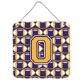 thumbnail image 1 of Letter O Football Purple & Gold Wall or Door Hanging Prints, 1 of 1