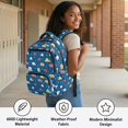 thumbnail image 6 of KUIFORTI Red Car Print Boys Backpack Kids School Bag Durable Polyester with Side Pockets Adjustable Straps Back to School Gifts, 6 of 7